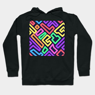 Vibrant colorful Doodle Hoodie